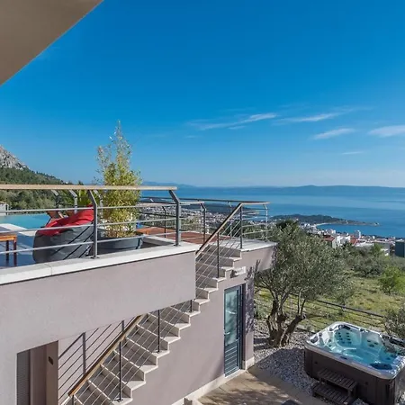 Villa View A Luxury In Makarska, Heated Private Pool, Jacuzzi, Gym Makarska