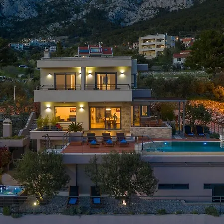 View A Luxury In Makarska, Heated Private Pool, Jacuzzi, Gym